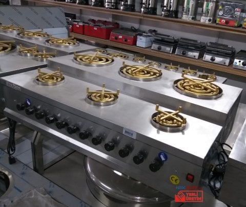 Özel Üretim Künefe Ocağı Doğalgazlı CE Belgeli 6 Gözlü
