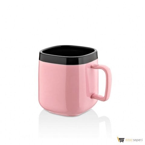 Pembe Kare Kupa 360 ml Bardak GC-14