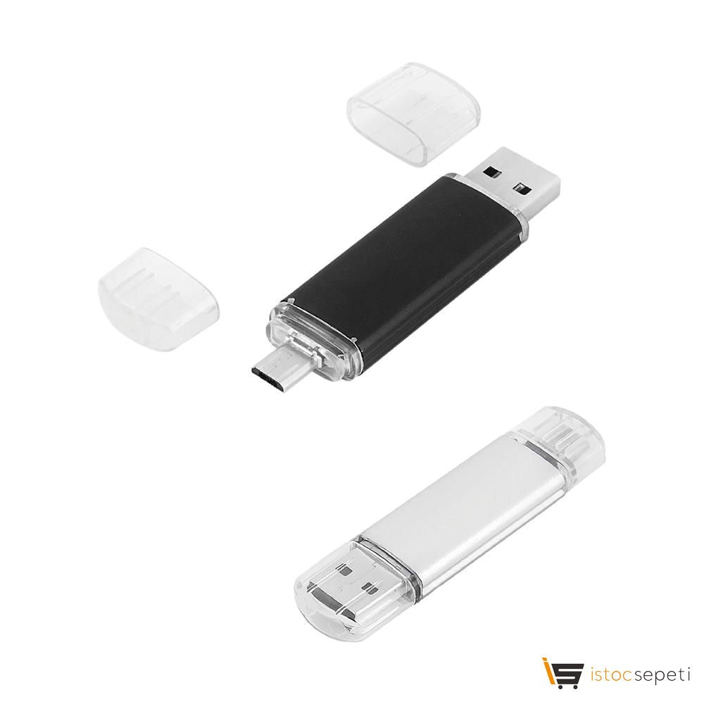 Promosyon 8 GB OTG Özellikli Metal USB Bellek