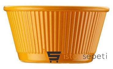 Yuvarlak Mini Sosluk Polikarbonat 8.4x4.4 cm Turuncu
