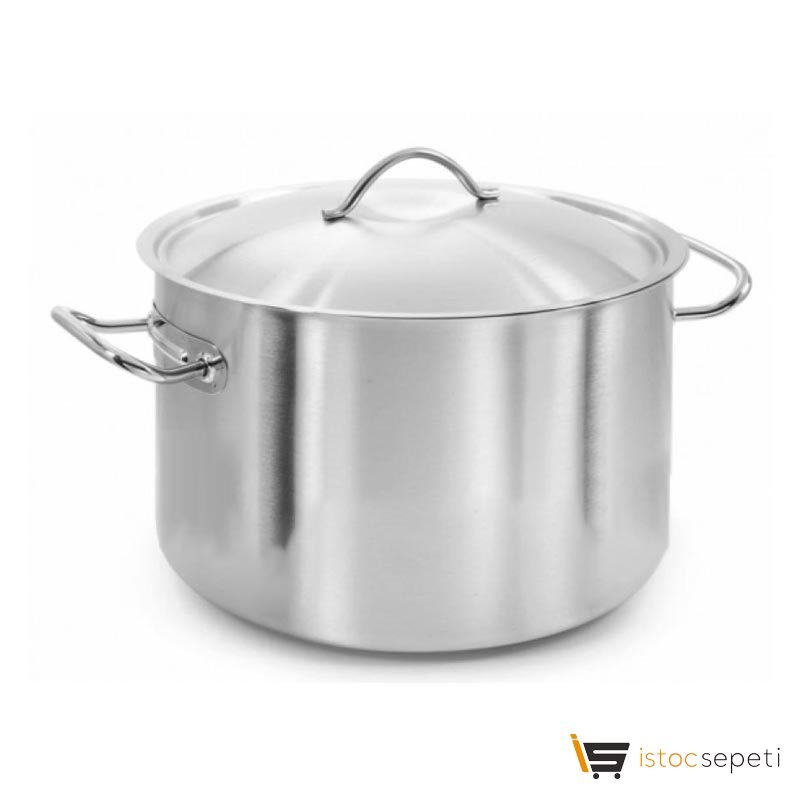 Dizdar Silindirik Tencere, Orta Derin, Kapaklı, 24x14 cm, 6.3 L
