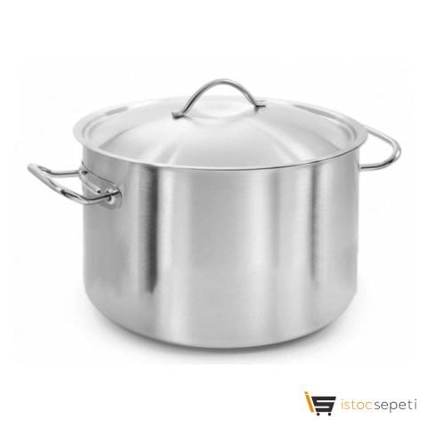 Dizdar Silindirik Tencere, Orta Derin, Kapaklı, 24x14 cm, 6.3 L