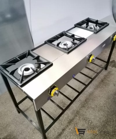 Doğalgazlı Büyük Ocak 3 Gözlü Uzun Ayaklı