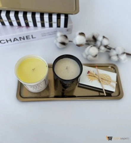 3'lü Gold Dikdörtgen Servis Sunum Tepsisi