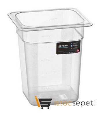 Gastronomi Küvet GN 1/6 Kare 2.5 L