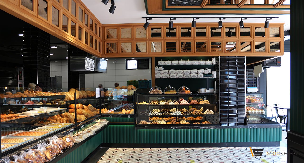 Baklava Tezgahı VE Ekmeklik Tezgahı VE Pasta Dolabı VE Kuru Pasta Dolabı