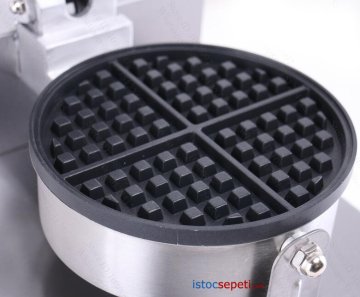 Profesyonel Waffle Makinesi Döküm Sanayi Tip Teflon Kaplı