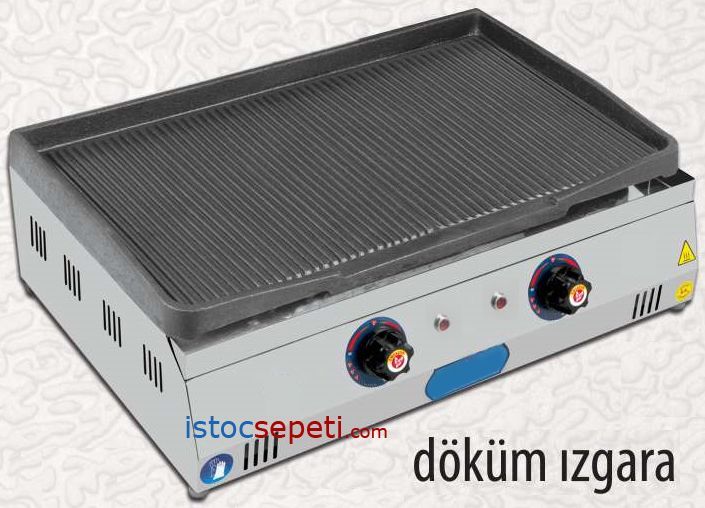 Tamamı Oluklu Döküm ızgara 70 cm Elektrikli Köfte Tavuk Kanat ızgarası