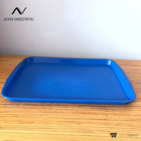 Büfe Servis Tepsisi 27x36 cm Mavi Renk