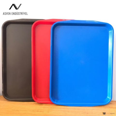 Büfe Servis Tepsisi 27x36 cm Gri Renk