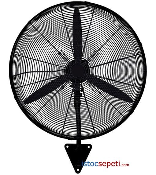 Duvar Vantilatörü Sanayi Tipi Geniş Pervaneli 180 Watt 70 cm Cafe Fabrika