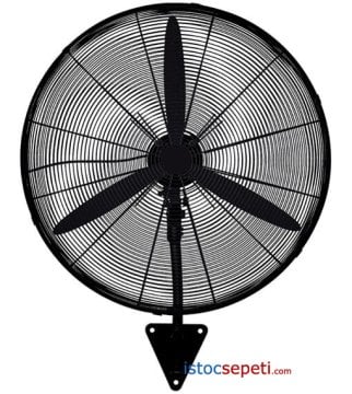 Duvar Vantilatörü Sanayi Tipi Geniş Pervaneli 180 Watt 70 cm Cafe Fabrika