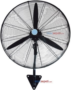 Duvar Vantilatörü Sanayi Tipi Geniş Pervaneli 180 Watt 70 cm Cafe Fabrika