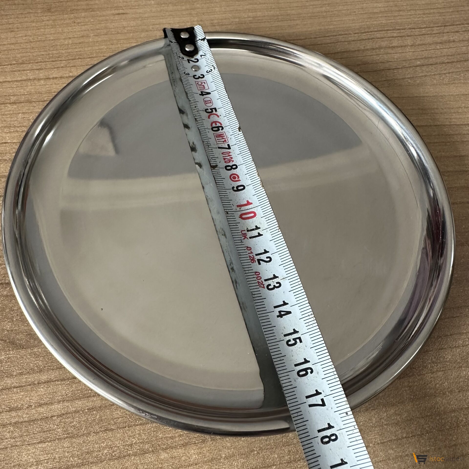 17 Cm Diplomat Tabak Çelik Servis Tabakları 10 Adet