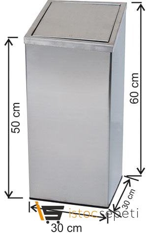 Arı Metal 1341 Dokunmatik Kare Çöp Kovası Paslanmaz