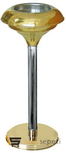 Arı Metal 1611 Ayaklı Küllük Pirinç Krom Ayaklı 2 No