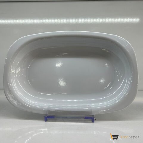 Oval Yayık Tabak 34x22 cm 10 Adet Büyük Boy