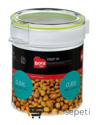 Yuvarlak Pet Saklama Kabı No:3 600 ml