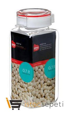 Köşeli Pet Saklama Kabı No:3 700 ml