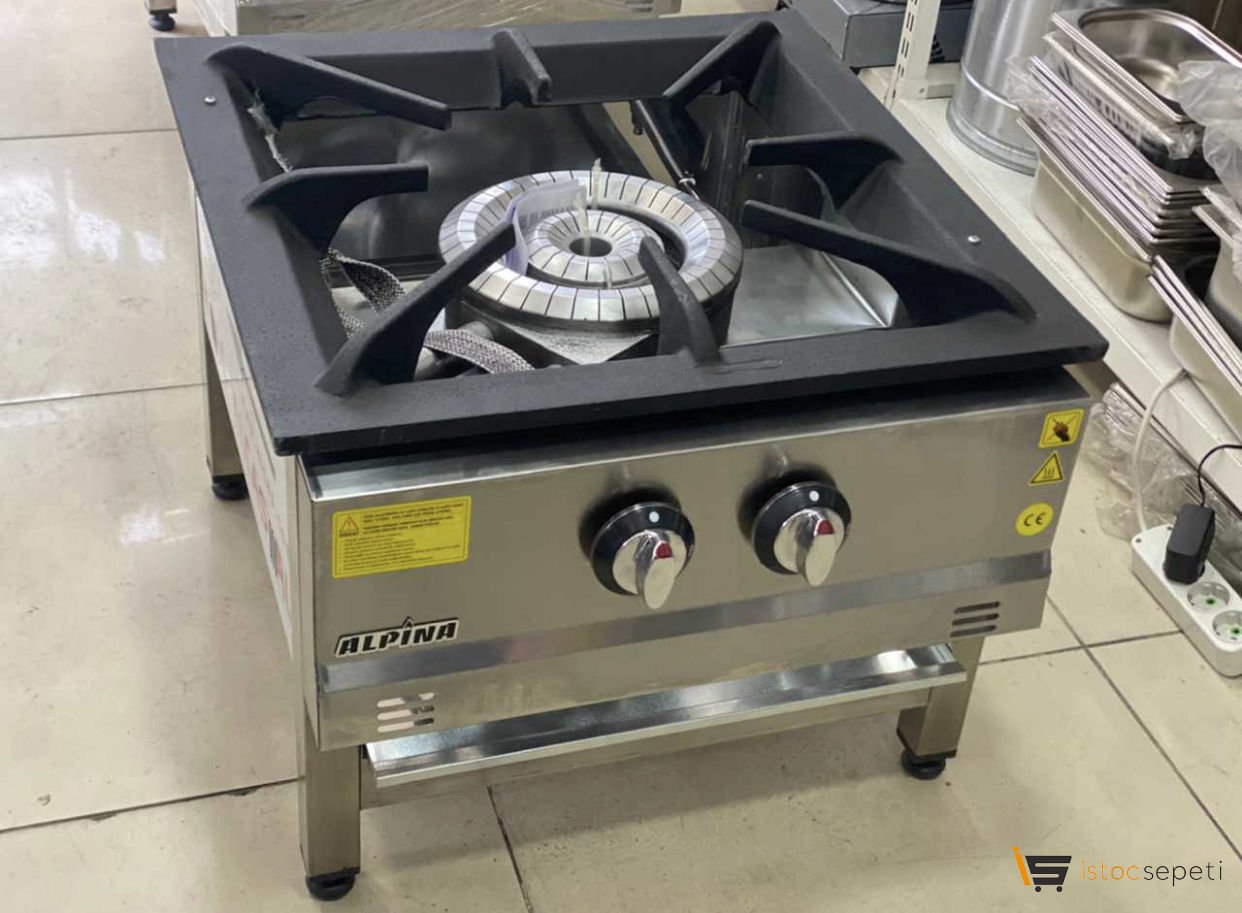 Doğalgazlı Sahra Ocağı Pilav Yemek Pişirme Ocakları 60x60 cm Çift Yanışlı