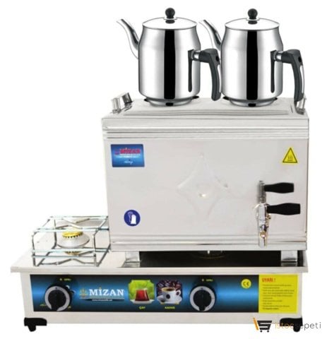 Mizan Doğalgazlı Çay Kazanı 25 Lik 20 Litre 2 Demlikli MÇ 102