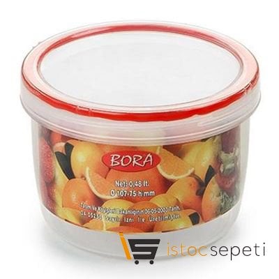 Saklama Kabı Contalı Vidalı 480 ml No: 4 0.48 L