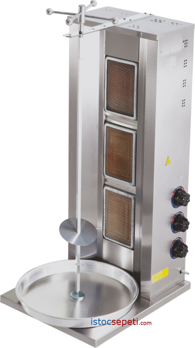 Doğalgazlı Döner Makinesi 3 Radyan CE Belgeli Dönerci Ocakları