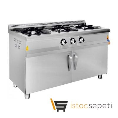 Karacasan Dolaplı Kuzine 3 Gözlü Doğalgazlı