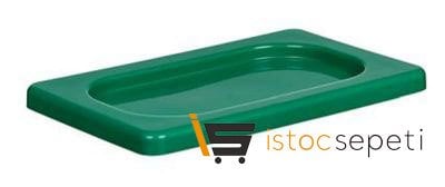 Kilitli Propilen Gastronomi Kapağı GN 1/9 Yeşil