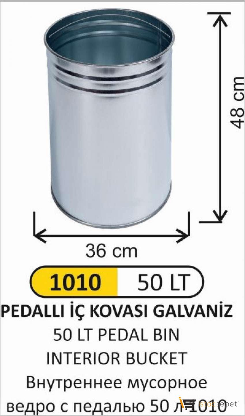 Arı Metal 1010 50 LT Pedallı İç Kovası