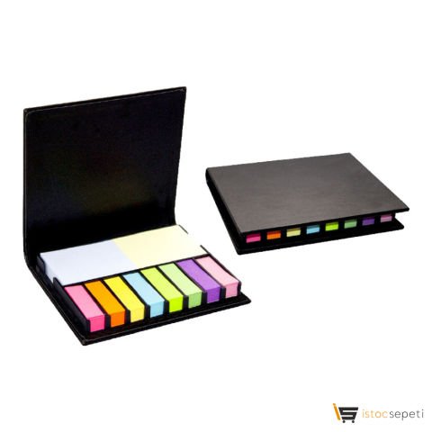 Siyah Yapışkanlı Notluk Ebat: 13x11x20 cm Promosyon