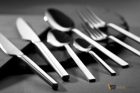 Lux Melisa Çubuk Model 304 Kalite Paslanmaz 84 Parça Çatal & Bıçak & Kaşık Seti