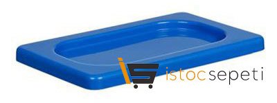 Kilitli Propilen Gastronomi Kapağı GN 1/9 Mavi