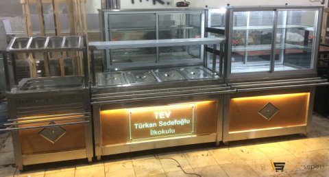 Yemeklik Servis Tezgahı VE Dolabı Seti