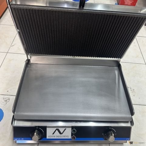 Altı Düz Tost Makinesi 20 Dilim 50 Cm Elektrikli Islak Tost Özel Üretim