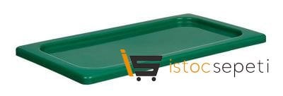 Kilitli Propilen Gastronomi Kapağı GN 1/1 Yeşil