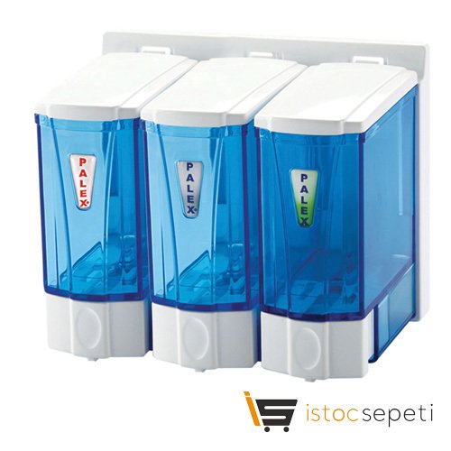 Mini Sıvı Sabun Dispenseri Üçlü Şeffaf 250 CC*3