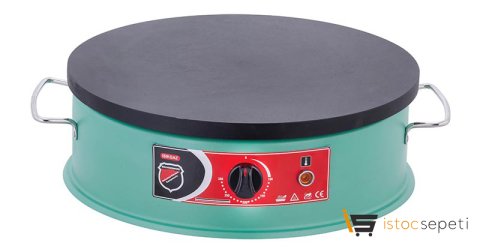 SilverInox Krep Makinesi 40 cm Elektrikli Yeşil