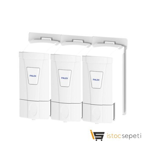 Mini Sıvı Sabun Dispenseri Üçlü Beyaz 250 CC*3