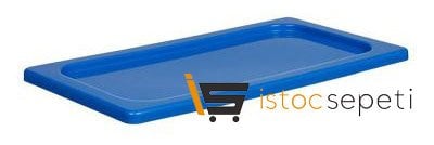 Kilitli Propilen Gastronomi Kapağı GN 1/1 Mavi