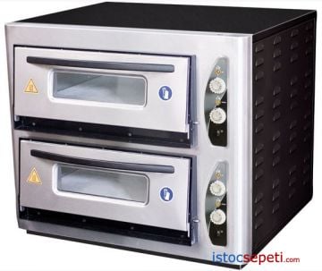 Çift Katlı Elektrikli Pizza Pişirme Makinesi Sanayi Tipi Pizza Fırını