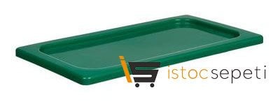Kilitli Propilen Gastronomi Kapağı GN 1/3 Yeşil