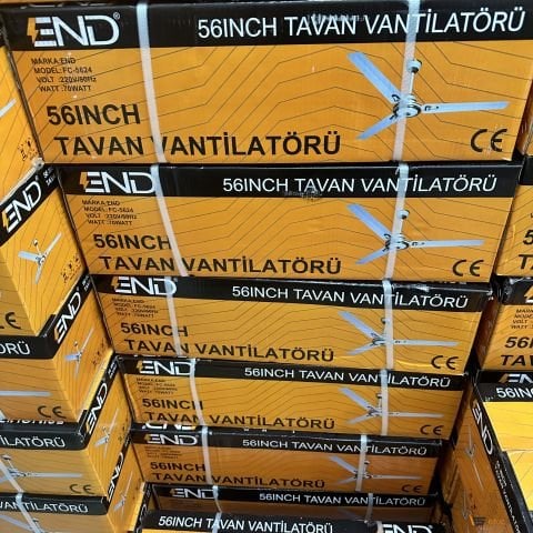 Tavan Vantilatörü Beyaz 3 Kanat Sac Vantilatörler