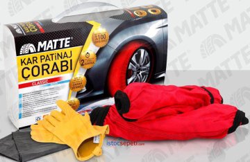 Matte Kar Çorabı Oto Lastik Çorabı Buzlu ve Karlı Zeminler İçin