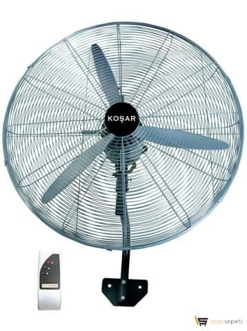 Duvar Tipi Kumandalı Vantilatör Sanayi Tipi Koşar Kvs 650