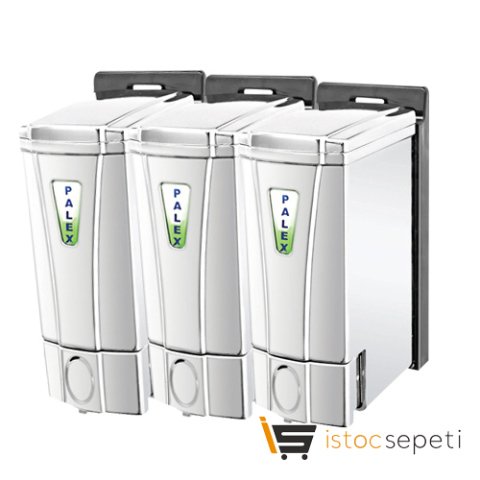 Mini Sıvı Sabun Dispenseri Üçlü Krom Kaplama 250 CC*3