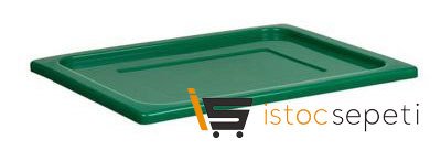 Kilitli Propilen Gastronomi Kapağı GN 1/2 Yeşil