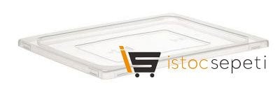 Kilitli Propilen Gastronomi Kapağı GN 1/2 Şeffaf