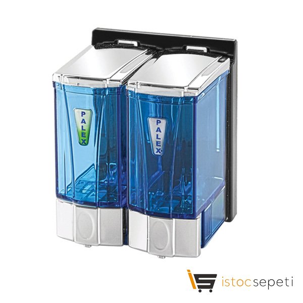 Mini Sıvı Sabun Dispenseri Şeffaf Krom 250 CC*2