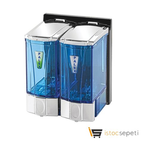 Mini Sıvı Sabun Dispenseri Şeffaf Krom 250 CC*2